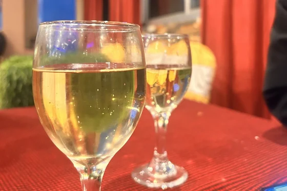 Ein Glas Wein